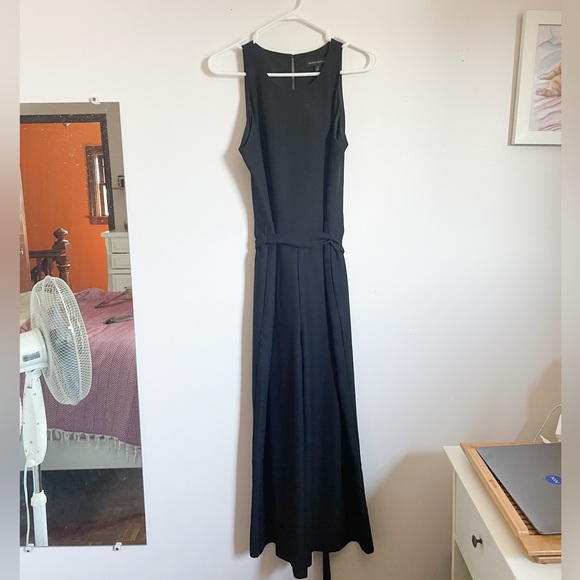 Black Wide Leg Jumpsuit - Picture 3 of 5